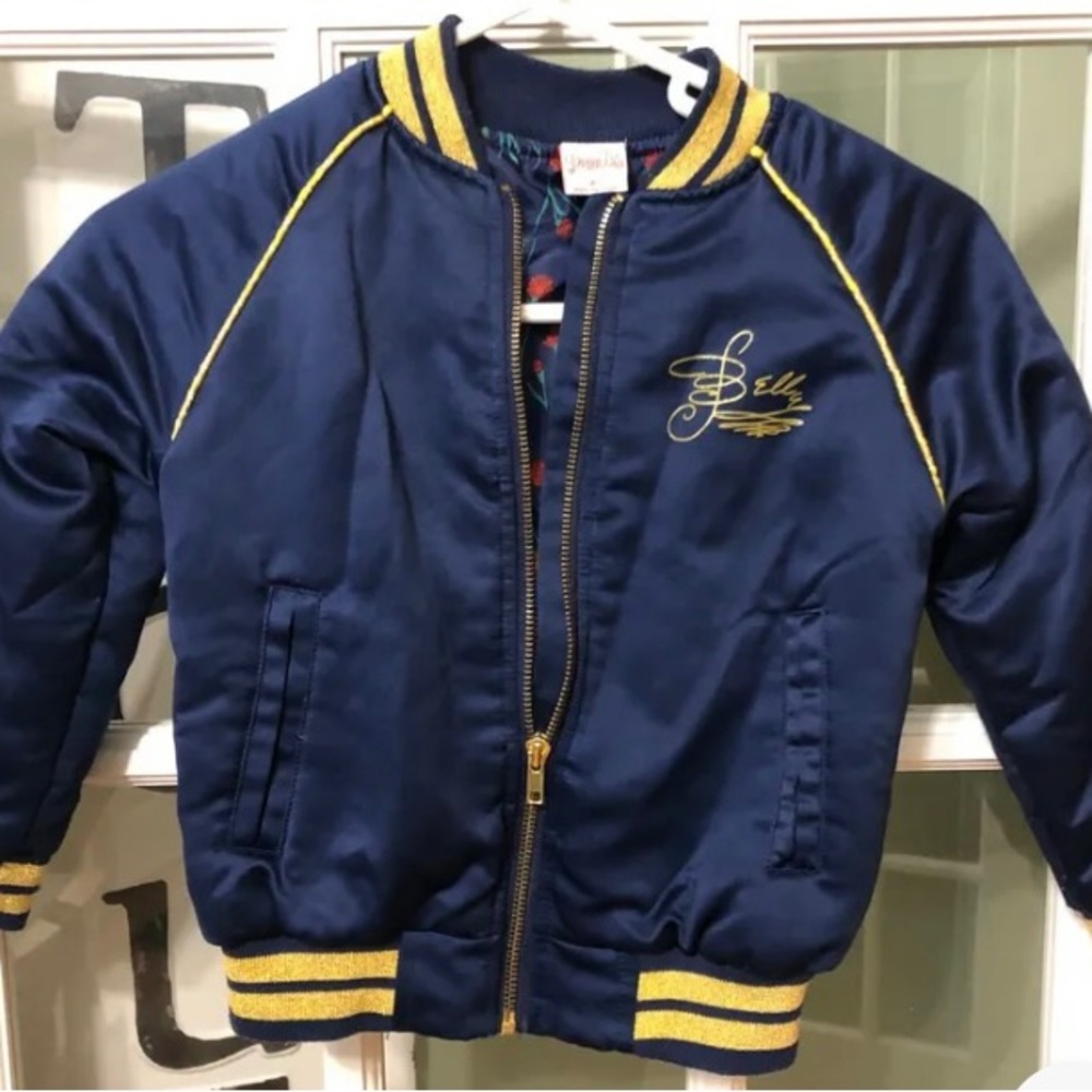 Disney Princess Belle Zip Up Girls Bomber Jacket Size XS Disney Store